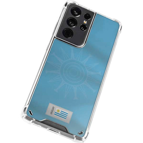 Uruguay Soccer Flag Galaxy S21 Ultra 5G Clear Case